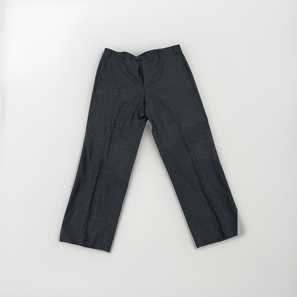 ZANELLA MENS DRESS PANTS TODD 36x27 CHARCOAL RP $300+ MADE IN ITALY GREAT COND!